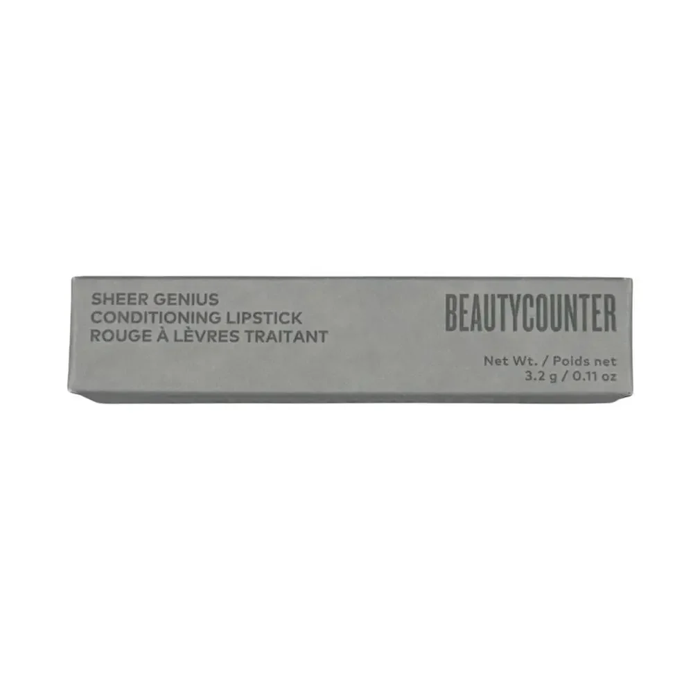 NIB Beautycounter Sheer Genius Conditioning Lipstick in Petal